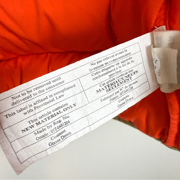 Filson Featherweight Down Puffer Vest Dark Tan Khaki 700CC Men’s Size Small - Picture 14 of 16